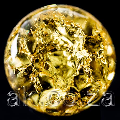 Optical Borosilicate Crown lead Crystal Ball 40mm champagne